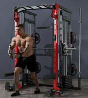 Machine Smith Commerciale de Haute Qualité, Rack à Squat, Cage de Musculation, Équipement de Gymnastique Professionnel, Machine d'Entraînement de Force - Vente en Gros