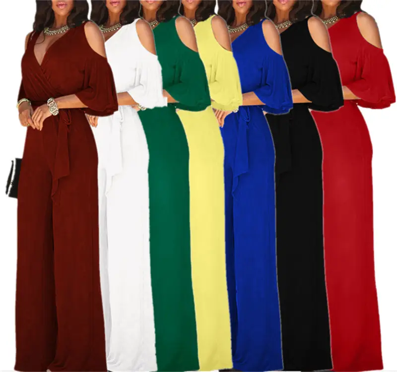ファッション3色服女性工場新着女性服ワイドレッグパンツ高品質卸売ズボン