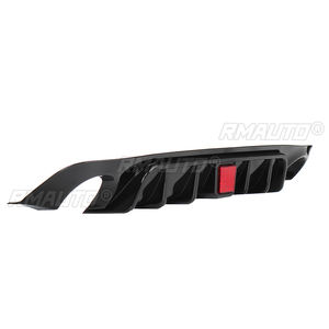 Q50 Car Rear Bumper <b>Diffuser</b> Spoiler with <b>LED</b> Indicator Light for Infiniti Q50 2018-2019 Rear Bumper Chassis Spoiler Deflector - Product Image 2