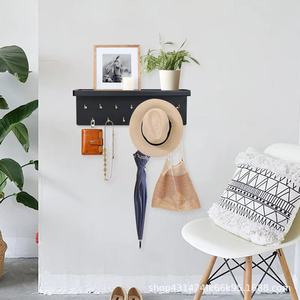 Wooden jewelry and bracelet <b>hook</b> rack, wall-mounted bracelet and necklace rack, wall display shelf. - Product Image 3