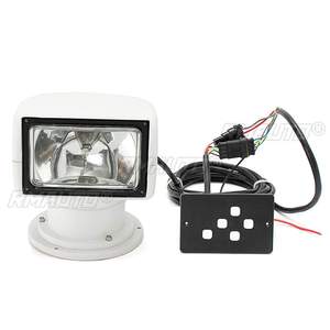 ไฟสปอร์ตไลท์เรือเดินทะเล 100W หมุนได้ 360 องศา ควบคุมระยะไกล กันน้ำ ไฟ LED สำหรับรถบรรทุก รถออฟโรด เรือ ไฟขับขี่ทางทะเล - Product Image 4