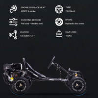 Kit de buggy tout-terrain de course à grande vitesse 70 km/h, 420 cm³, 4 temps, freins à disque hydrauliques, transmission par arbre, aventure en plein air