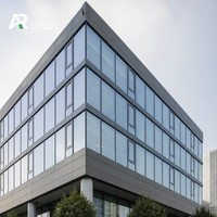 Ventana Abatible Comercial de Alto Rendimiento, Aleación de Aluminio 6063-T5 para Rascacielos, Sistema de Aislamiento Térmico