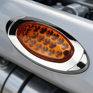 Feu de position latéral ovale LED jaune 12V ZHENG YUE Z6252 pour camions lourds, protection IP66, certifié CE, garantie 1 an - Product Image 2
