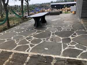 Pierre de marche irrégulière en suède et pierre naturelle - Product Image 4