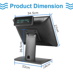 Terminal Punto de Venta con Pantalla Táctil Todo en Uno, Sistema POS con Windows y Pantalla Extensible HD de 2.5'' a <span class=keywords><strong>Precio</strong></span> de Fábrica - Product Image 2
