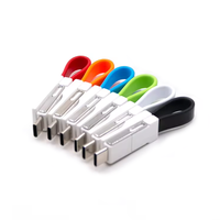 Cable de Datos Magnético 3 en 1 con Logotipo Personalizado, Carga Rápida, con Llavero Portátil de Cobre Puro, Cable Cargador 3 en 1