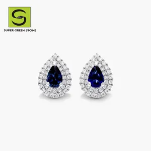 SuperGS SGSE078 Boucles d'oreilles de mariage en ligne brésilienne avec anneau doré pour femmes, design en gros avec crochet