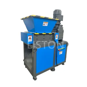 Máquina trituradora de sucata industrial de papelão, metal e plástico, mini eixo duplo pequeno, direto da fábrica, para reciclagem de resíduos