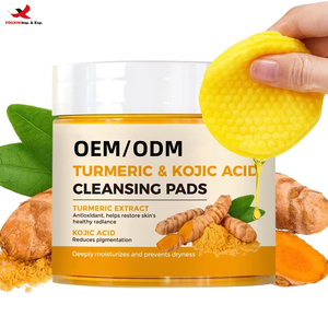 60 Almohadillas Exfoliantes Faciales de 3 Capas con Ácido Kójico y Cúrcuma para Aclarar la Piel, Tónico Facial Natural, GZ RTS, Pedido Mixto al por Mayor - Product Image 1