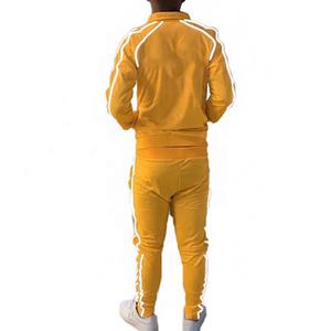 Conjunto Deportivo de 2 Piezas con Cremallera y Franjas Reflectantes de Nailon Personalizadas - Product Image 5