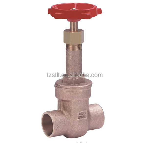 Bronze Rising Stem 300psi NPT Thread 1inch Female Gate Valve for Water ...