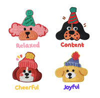 Patchs en chenille autocollants, adorable pingouin de dessin animé 3D, patch brodé en tissu éponge pour vêtements d'enfants, sac à dos, chapeau, décoration