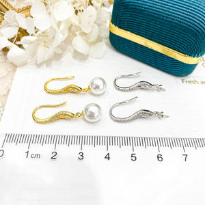 Juego de Accesorios de Plata de Ley S925 para Hacer Joyas, Precioso Soporte para Colgante y Pendientes, Componentes de Joyería Vacíos y Modernos 9270 - Product Image 4