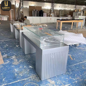 Suministro directo de fábrica, vitrina de exhibición de cubierta de vidrio, quiosco para centro comercial, tiendas de joyería, vitrina de joyería - Product Image 5