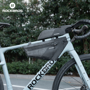 <span class=keywords><strong>ROCKBROS</strong></span> 防水自行车上管包、骑行车架手机包、公路车和山地车车座包 - Product Image 3