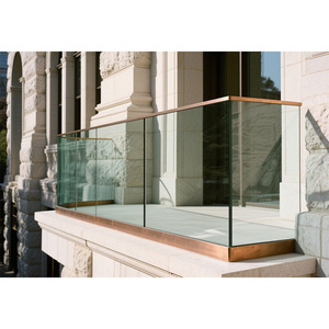 Tầm nhìn toàn cảnh tay vịn và lan can kính tối giản-kính nhiều lớp cho các ngôi nhà nhìn ra biển và nền tảng xem - Product Image 5