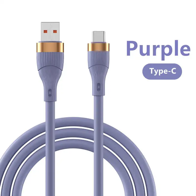 High Quality 120w Thick Usb Type-c Data Cable For Huawei P30 P40 Pro For Xiaomi 66w Fast Charging Data Cable Usb-c Charger Cable