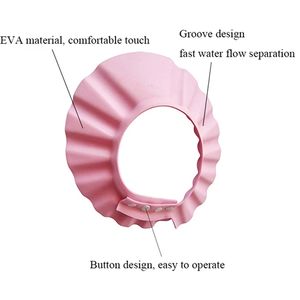 Bonnet pour shampooing pour les enfants, accessoire imperméable, réglable et sans danger, protège les oreilles de bébé, chapeau de <span class=keywords><strong>douche</strong></span> - Product Image 3