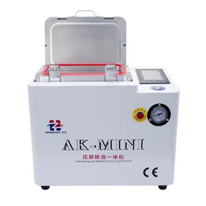 NEW AK mini 7 inch Vacuum Laminating and Bubble Removing Machine for Mobile Repair Broken Glass Change