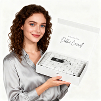 Boîtes d'Emballage Personnalisées pour Vêtements/Chaussures de Luxe, en Carton Blanc Mat, Coffret Cadeau Magnétique avec Ruban