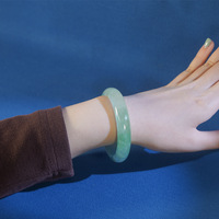 Bracelet en jadéite véritable Sihui Yumei, motif fleurs flottantes, qualité glace-cireuse, directement de l'usine, cadeau idéal pour les fêtes, Chine