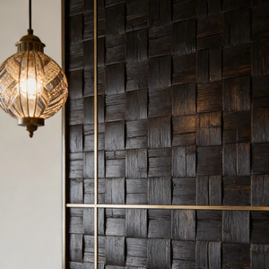 <span class=keywords><strong>Panneau</strong></span> en <span class=keywords><strong>bois</strong></span> massif en bambou tissé naturel, texture moderne, imperméable, résistant à l'usure, pour la rénovation de la chambre à coucher, de la cuisine et de la salle de bain - Product Image 1