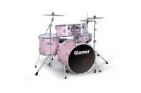 Glamor Macaron Series Jazz Wood Drum Kits Ensemble d'instruments de musique pour la musique