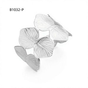 Amy Amy Flower <b>Cuff</b> <b>Bracelet</b> <b>Silver</b> Plated Women's Jewelry Gift B1032 - Product Image 1