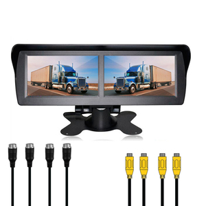 4.3英寸高清液晶显示器双屏汽车后视监视器4ch视频输入4PIN/Av连接器，用于后视摄像头 - Product Image 5