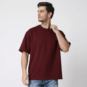 Camisetas de Hombre con Logo Personalizado, Hombros Caídos, Lavado Ácido, Efecto Desgastado por el Sol, 100% Algodón/Poliéster, Ecológicas, Estilo Urbano - Product Image 1