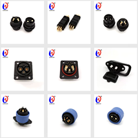 Base de port de charge pour scooter/moto électrique Lianzhan, connecteur femelle 50A en laiton PA66, prise d'alimentation 7/8 broches DCD06