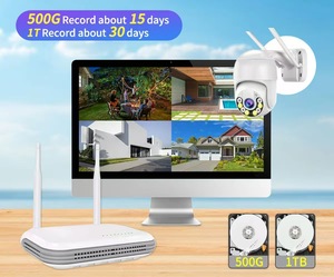 Nuevo Kit de Cámara IP Inalámbrica WiFi PTZ de 4 Canales con Cámara Domo de 4MP, CCTV H.265+, Tarjeta <span class=keywords><strong>SD</strong></span> y Audio Bidireccional (2022) - Product Image 2