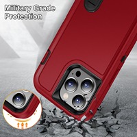 Coque de téléphone antichoc 3 couches colorée avec support pour iPhone 17 18 16E 15 Plus 14 13 Pro 12 Pro Max 11 XR XS 6 7 8 – Vente en gros