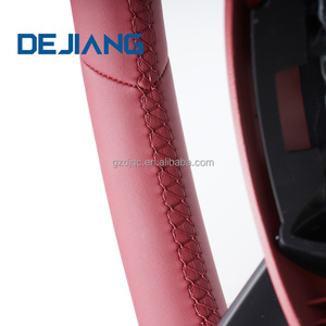 Volante Deportivo de Cuero Rojo Burdeos Completo a <span class=keywords><strong>Precio</strong></span> de Fábrica para <span class=keywords><strong>Porsche</strong></span> CARRERA GT 991 911 992 718 918 <span class=keywords><strong>Macan</strong></span> Cayman Panamera - Product Image 6