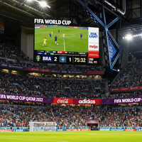 Écran LED publicitaire grand format RAYBO pour matchs de football et de basketball, affichage LED périmétrique P2.6 P4.81 pour clubs sportifs