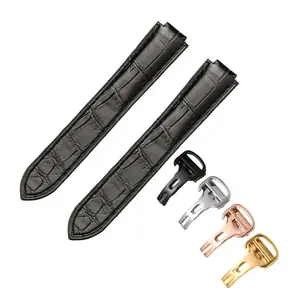 14*9mm 18*11mm 20*12mm chiusura di distribuzione <span class=keywords><strong>cinturino</strong></span> in <span class=keywords><strong>pelle</strong></span> <span class=keywords><strong>cinturino</strong></span> per Cartier Watch Bleu Balloon - Product Image 1