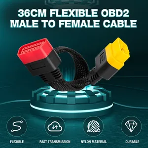 สายต่อ THINKDIAG แบบ 16 พิน ตัวผู้-ตัวเมีย สำหรับ OBD2 ความยาว 0.36 เมตร ใช้กับ Thinkdiag Easydiag OBDII EOBD Connector - Product Image 2