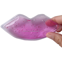 Compresse de glace pour les lèvres, forme de lèvres, gel de glace, compresse de gel pour les soins après le remplissage des lèvres, boîte