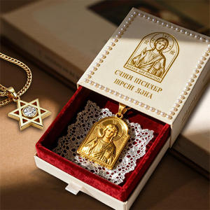 Fabrik preis Religiöse Halskette Benutzer definiertes Kreuz Pentagramm Stern Astrologie Anhänger Charme Kirche Souvenir Geschenke Verein Promos - Product Image 6