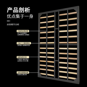 BETOCI Concealed Wall <b>Bed</b> Metal Frame Automatic Folding With Four Reinforced Rails For <b>Space</b> <b>Saving</b> Bedroom - Product Image 1