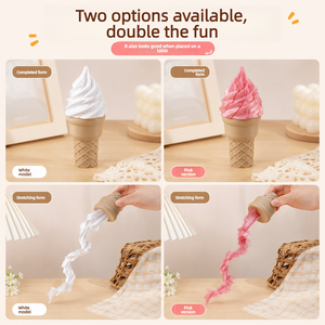 Jouet anti-stress en plastique imprimé en 3D, épée télescopique en forme de crème glacée, jouet de décompression rétractable pour les plus de 14 ans - Product Image 3