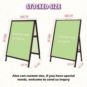 High Quality A-<b>Frame</b> Sign Board Easy Installation Pennant Style Display Rack - Product Image 4