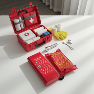 เครื่องดับเพลิงในครัวเรือน ผ้าห่มกันไฟ ทนความร้อน ไฟเบอร์กลาสเสริมแรง คอมโพสิต ปราศจากสารด่าง สำหรับเหตุฉุกเฉิน - Product Image 1