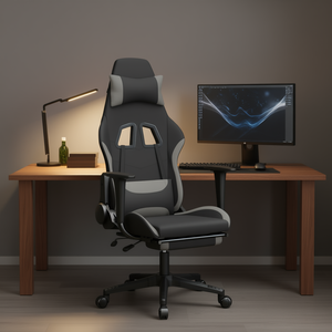 Silla Gamer D0100H7774T con Respaldo Alto, Cuero PU, Reposabrazos Ajustables, Base Metálica Giratoria y Elevación de Gas de 4 Etapas - Product Image 2