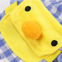Sac à dos pour chien motif petit canard jaune de dessin animé, vêtements pour animaux de compagnie, fournitures pour chiens et chats, ensembles de vêtements printemps-été-automne, OEM ODM Designer