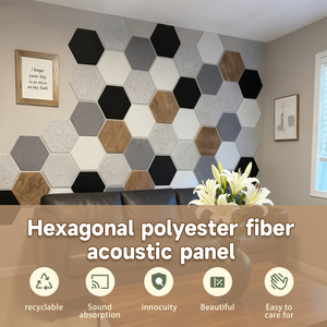 Pannelli Acustici in Fibra di Poliestere Pannelli Fonoassorbenti Autoadesivi in PET per Studi, Uffici e Home Theater - Product Image 6