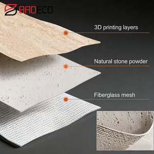 Piastrelle in Ceramica Morbida Effetto Travertino Romano Moderno, Piastrelle Flessibili in Argilla <span class=keywords><strong>per</strong></span> Facciate Interne ed Esterne, Pareti da Pranzo - Product Image 2