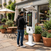 Kiosque de commande interactif résistant aux intempéries IP66, affichage numérique, écran tactile, terminal pour la restauration
