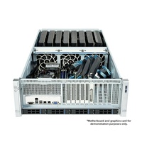Casing Server Rak 4U 8 GPU PCIe 4.0 EATX 12G SAS 4 Bay Hot Swap untuk AI Deep Learning